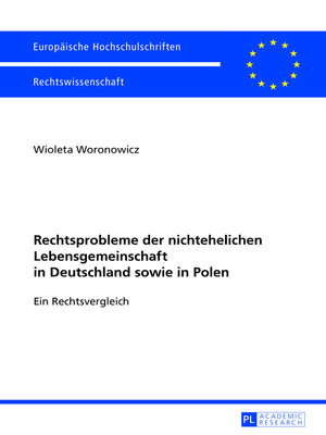 cover image of Rechtsprobleme der nichtehelichen Lebensgemeinschaft in Deutschland sowie in Polen